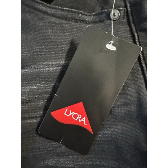 Wit & Wisdom 'Ab’solution Jeans Size 6 Petite Dark Wash Black New Distressed - Picture 9 of 10